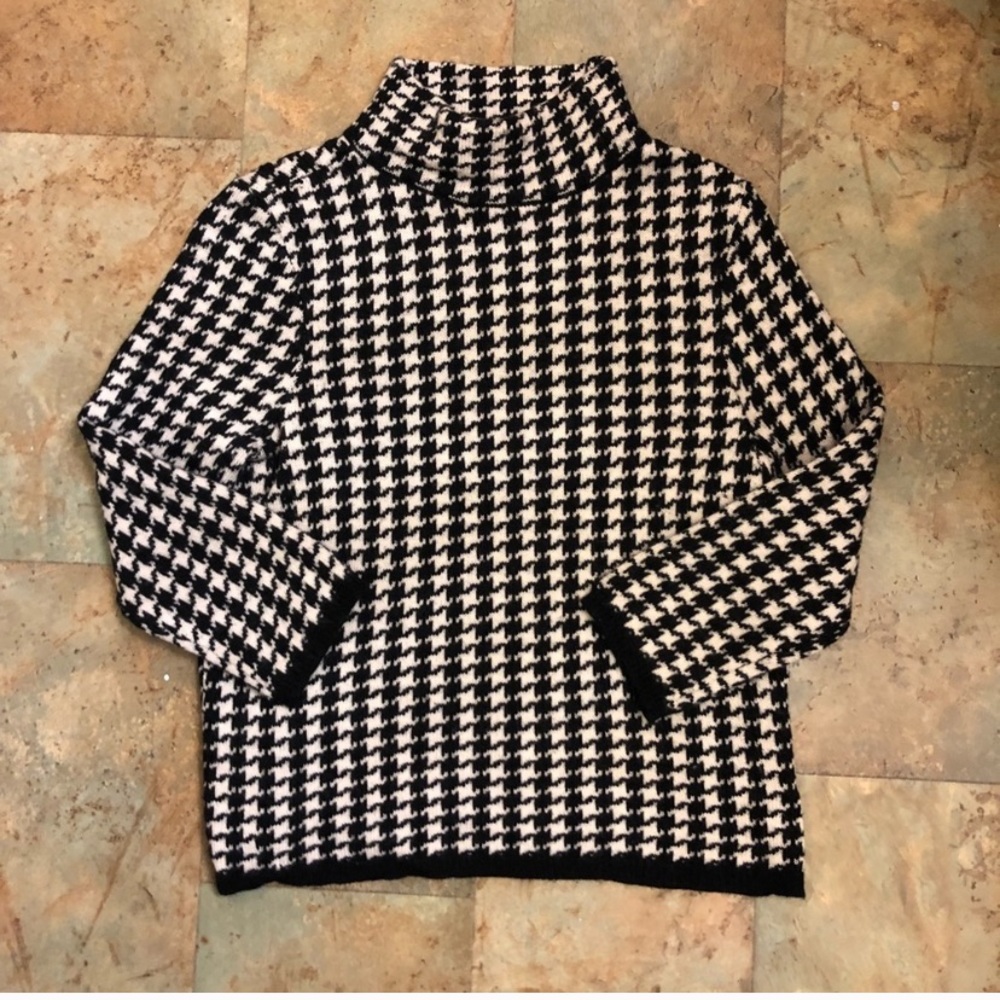 Vintage Ralph Lauren Houndstooth Turtleneck